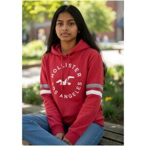 Hollister Los Angeles Red Hoodie, Medium